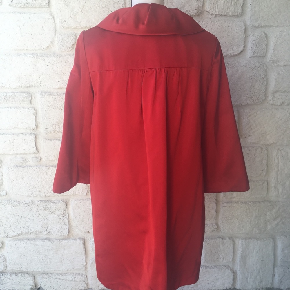 Flores & Flores Red Ruffle Jacket / Size Medium - image 4